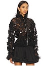 view 2 of 5 Sofie Sequin Lace Jacket in Black