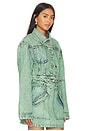 view 2 of 4 Cropped Mercer Jean Jacket in Sage Green