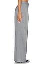 view 5 of 7 Rune Grey & White Pin Stripe Trousers in Grey & White