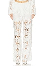 view 1 of 6 Adrian Floral Lace Pants in White