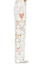 view 3 of 6 Adrian Floral Lace Pants in White