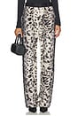 view 1 of 6 Barberini Fur Pant in Leopard Black & White