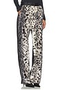 view 2 of 6 Barberini Fur Pant in Leopard Black & White