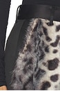 view 6 of 6 Barberini Fur Pant in Leopard Black & White
