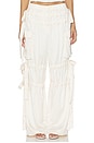 view 1 of 6 PANTALÓN CON TRABILLAS ODIN  in Cream