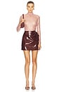 view 5 of 6 x REVOLVE Liva Mauve Rose Skirt in Bordeaux