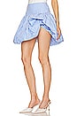 view 3 of 6 Brianna Mini Skirt in Blue Stripe