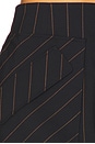 view 6 of 6 Cherry Navy Pin Stripe Skirt in Navy & Brown