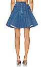view 5 of 6 Kalle Godet Denim Skirt in Blue Denim
