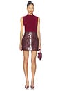 view 6 of 6 Cherry Skirt in Burgundy