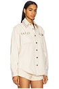 view 2 of 5 x REVOLVE Cam Denim Shirt With Modified Rings in Cream