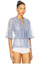 view 2 of 4 Leah Lace Top in Blue