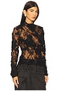 view 2 of 4 Freja Lace Top in Black
