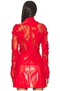 view 3 of 5 Freja Lace Top in Red