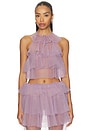 view 1 of 4 Bodil Tulle Ruffle Top in Lavender