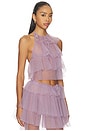 view 2 of 4 Bodil Tulle Ruffle Top in Lavender