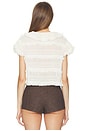 view 3 of 4 Audra Ruffled Tie Blouse in Cream