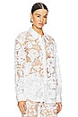 view 2 of 5 x REVOLVE Cara Embroidered Button Down Blouse in White