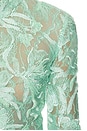 view 6 of 5 Freja Beaded Lace Top in Mint Green