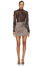 view 5 of 5 Freja Lace Top in Brown