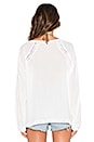 view 4 of 4 Giza Boho Blouse in White & White