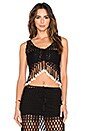 view 2 of 5 Gypsy Top With Shells in Black
