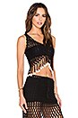view 3 of 5 Gypsy Top With Shells in Black