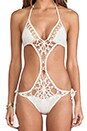 view 4 of 5 Flashback Monokini in Cream