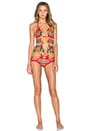 view 1 of 3 Crochet Monokini in Rainbow