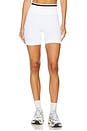 view 1 of 6 Barre Seamless Short in White & Black