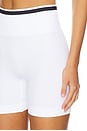 view 6 of 6 Barre Seamless Short in White & Black