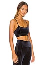 view 2 of 4 Velvet Sports Bra in Charcoal