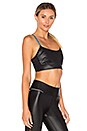 view 3 of 5 Cut Cami Sport Bra in Liquid Black