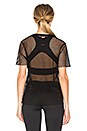 view 3 of 4 T-SHIRT MAILLE FILET ISLAND in Black