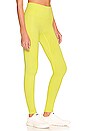 view 2 of 4 Seamless Rib Legging in Chartreuse