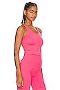 view 2 of 4 Seamless Crop Tank in Hibiscus