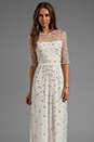 view 1 of 6 Sapphire Long Dress en Ivory/Silver in Ivory & Silver