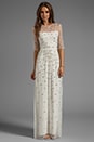 view 2 of 6 Sapphire Long Dress en Ivory/Silver in Ivory & Silver