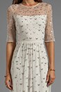 view 5 of 6 Sapphire Long Dress en Ivory/Silver in Ivory & Silver