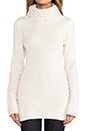 view 4 of 4 Honeycomb Turtleneck Tunic in Ivory
