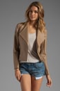 view 1 of 5 Valois Leather Jacket in Taupe