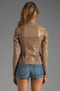 view 3 of 5 Valois Leather Jacket in Taupe