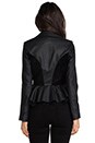 view 4 of 6 Lace Peplum Jacket in Black