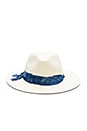 view 3 of 3 SOMBRERO LUCA in Ivory & Blue