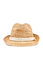 view 3 of 3 Marin Fedora in Natural & White