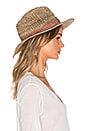 view 2 of 4 Trancoso Hat in Natural & Pink