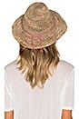 view 3 of 4 Trancoso Hat in Natural & Pink