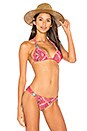 view 1 of 4 HAUT DE MAILLOT DE BAIN FORME TRIANGLE BANDIT in Red