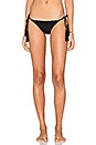 view 1 of 4 Shell Stitch Side Tie Bikini Bottom in Black Sands