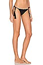 view 2 of 4 Shell Stitch Side Tie Bikini Bottom in Black Sands